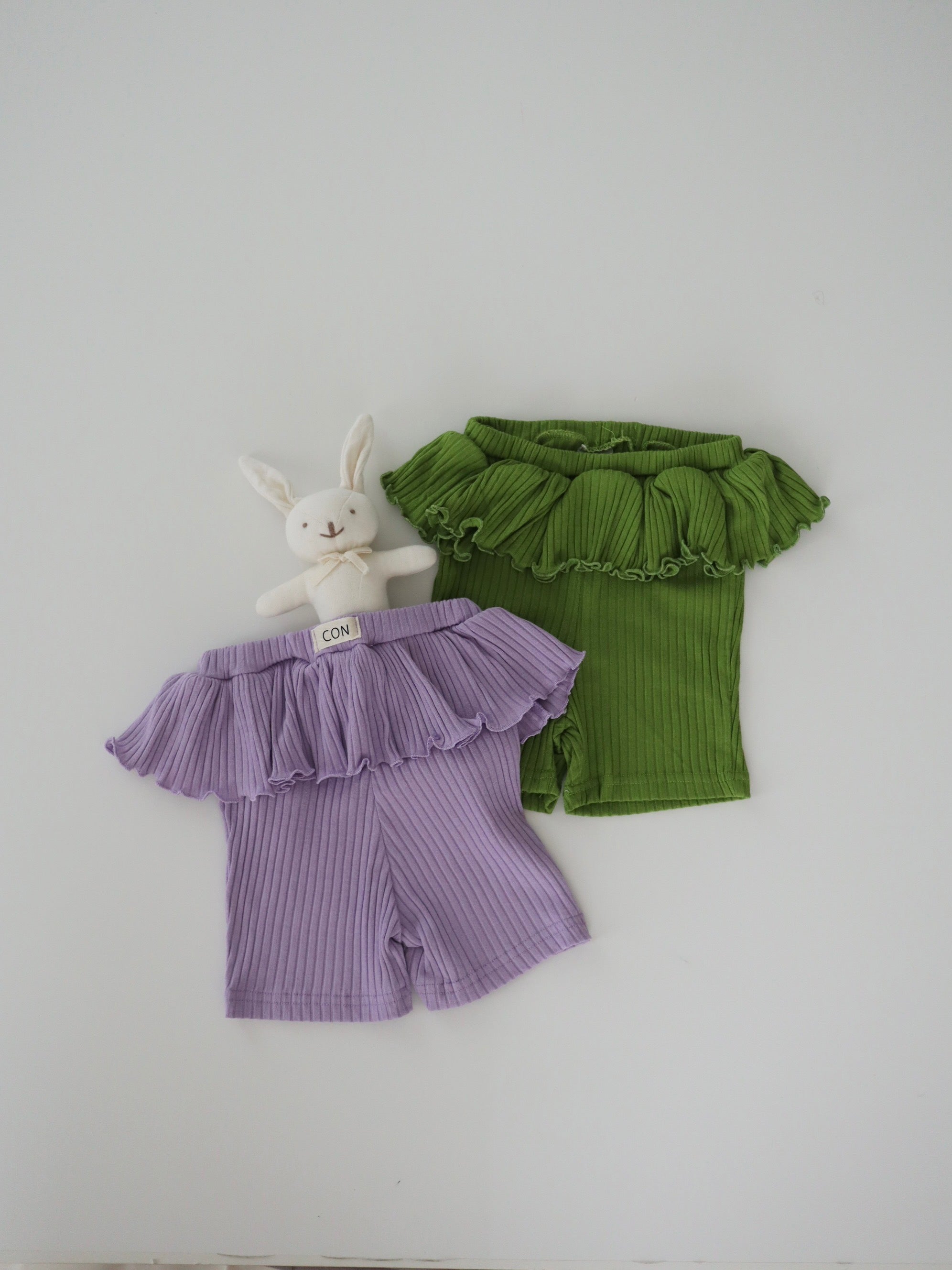 【即納】Frill Rib Leggings