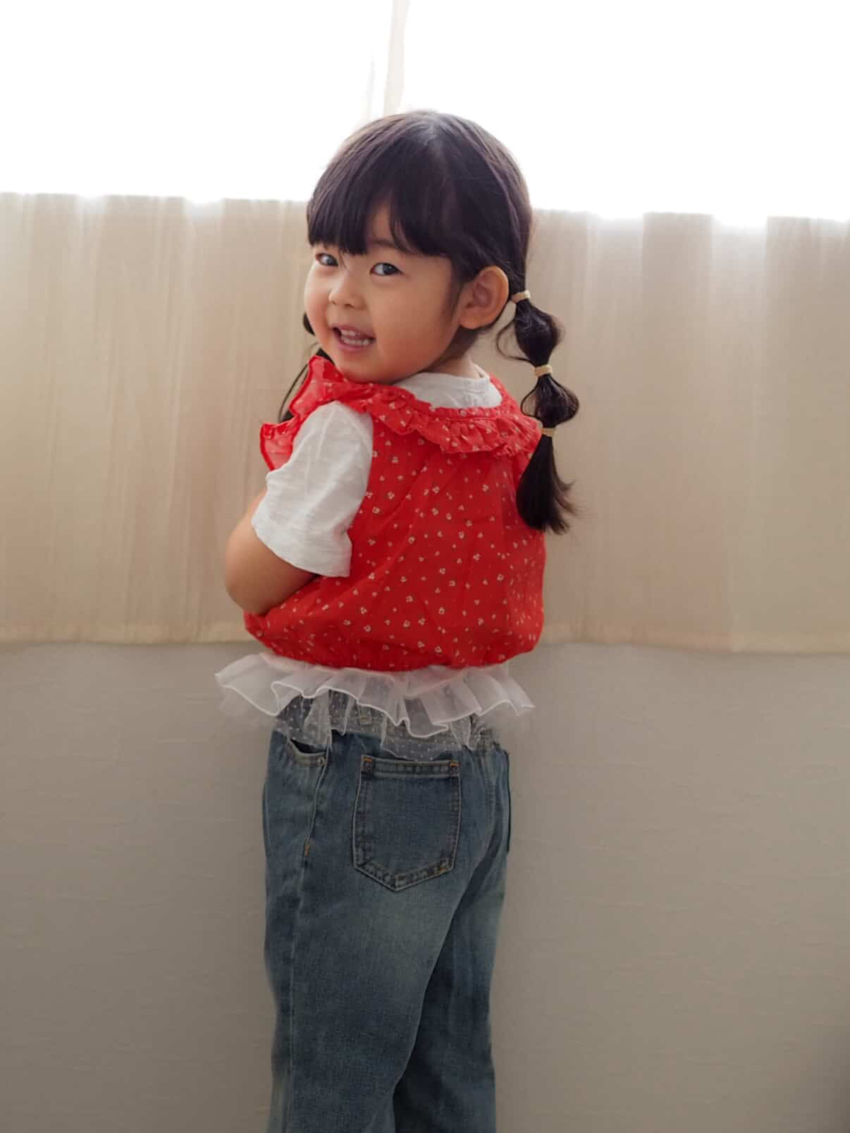 【即納】Sunny Bloom Frill Blouse