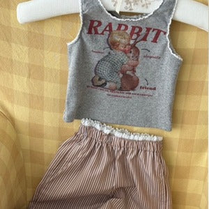 【即納】bunny lace tank