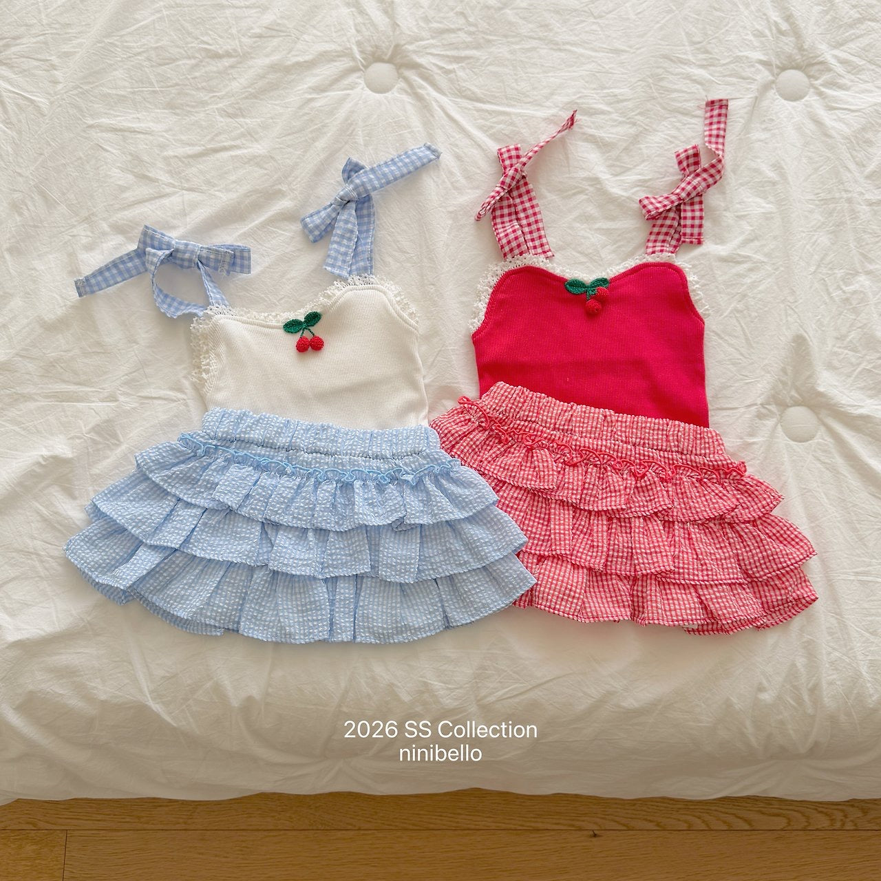 【予約】Gingham Kankan Skirt