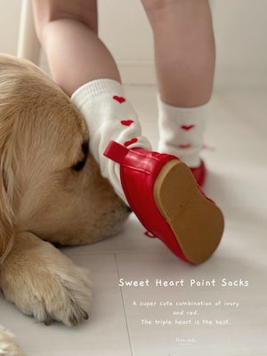【即納】Sweet Heart Point Socks