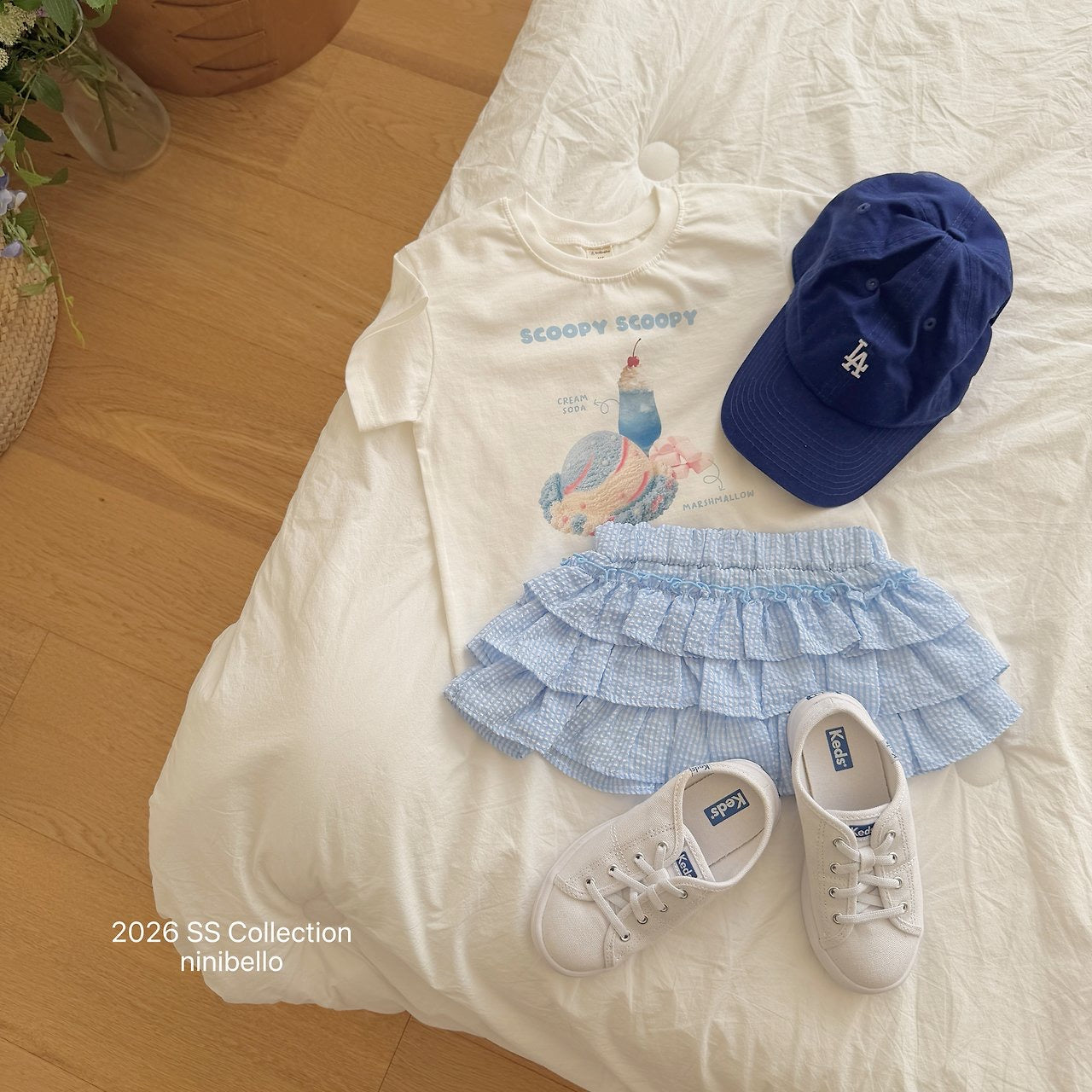 【予約】Gingham Kankan Skirt