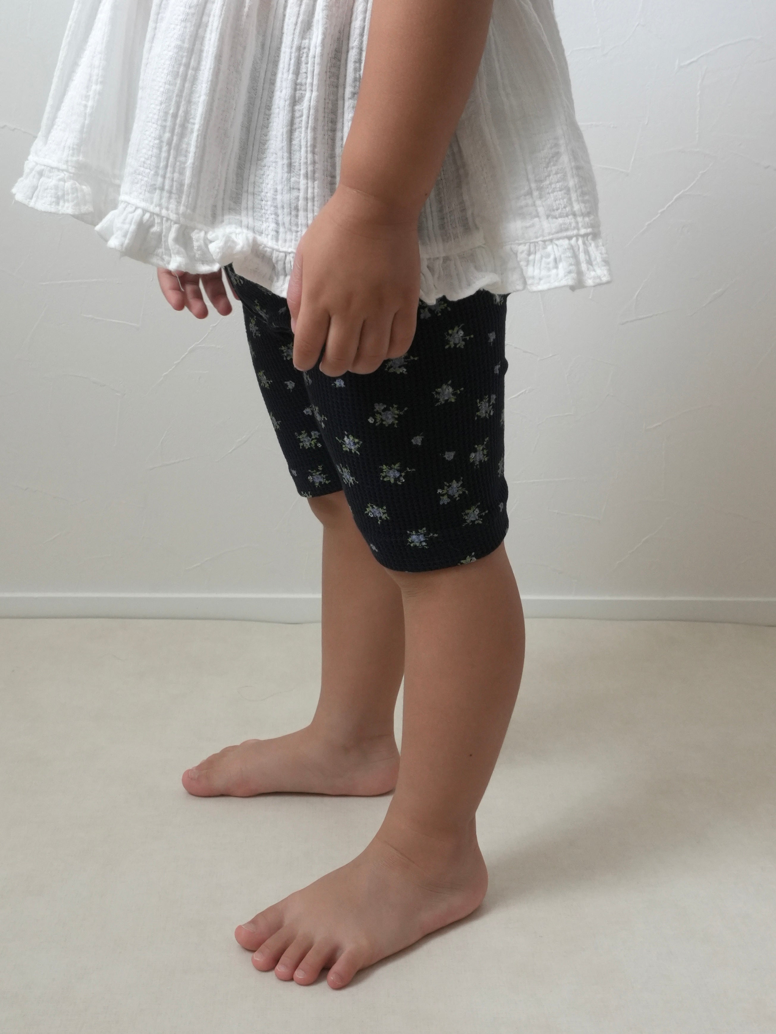 【即納】Waffle Half Leggings