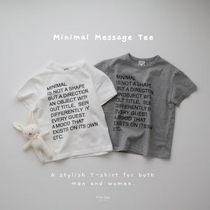 【即納】Minimal Message Tee