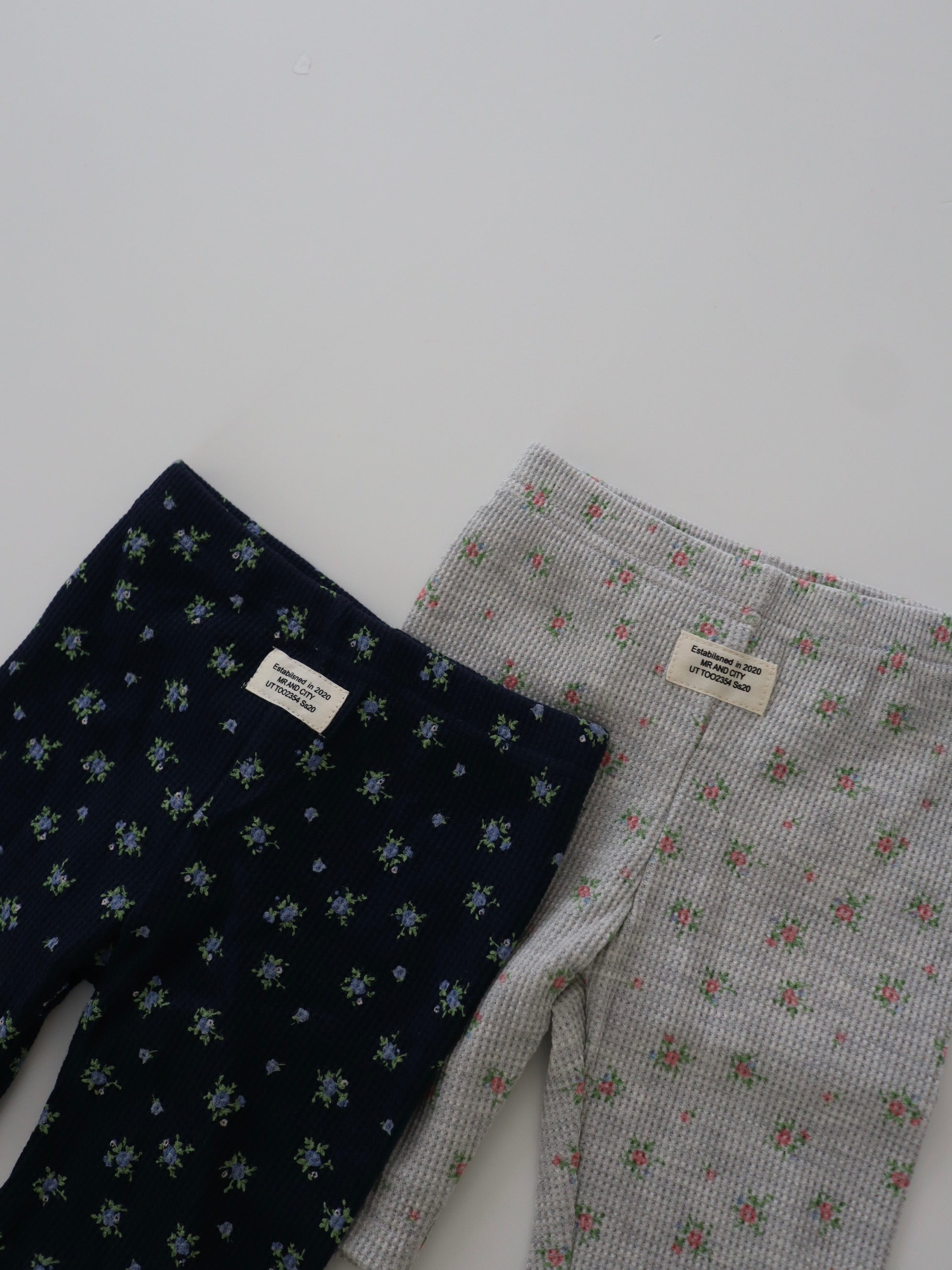 【即納】Waffle Half Leggings