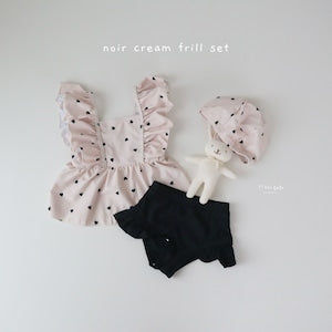 【即納】noir cream frill set