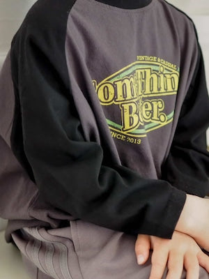 【即納】Vintage Raglan Daily Top