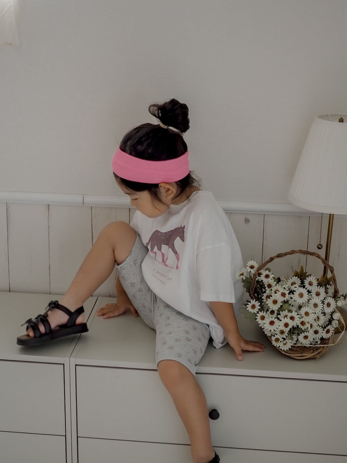 【即納】Waffle Half Leggings