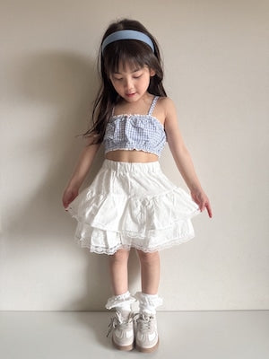 【即納】Berry Blue Check Cami