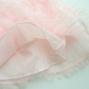 【即納】Pink Tiered Tulle Dress