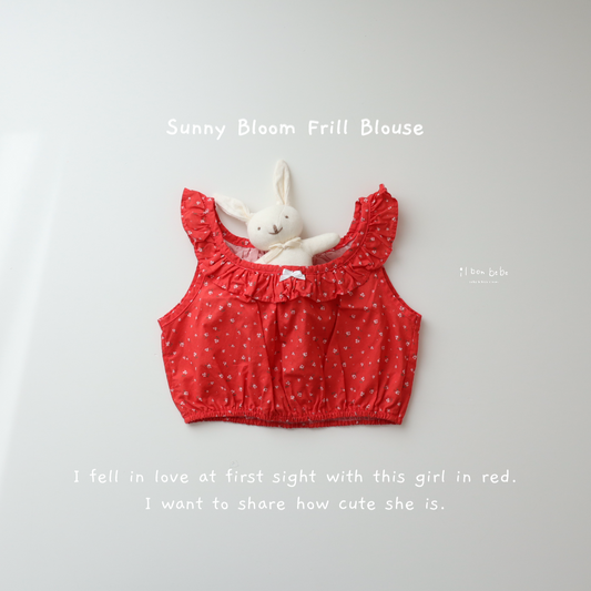 【即納】Sunny Bloom Frill Blouse