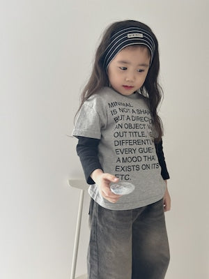 【即納】Minimal Message Tee