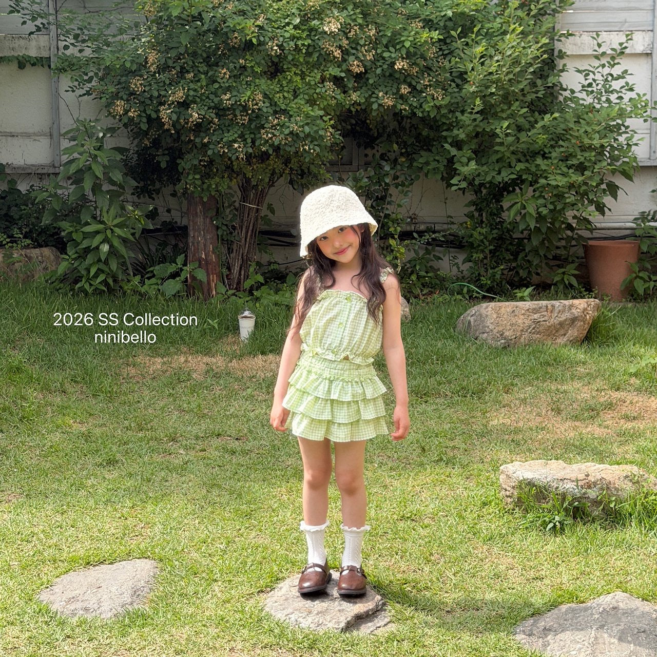 【予約】Gingham Kankan Skirt