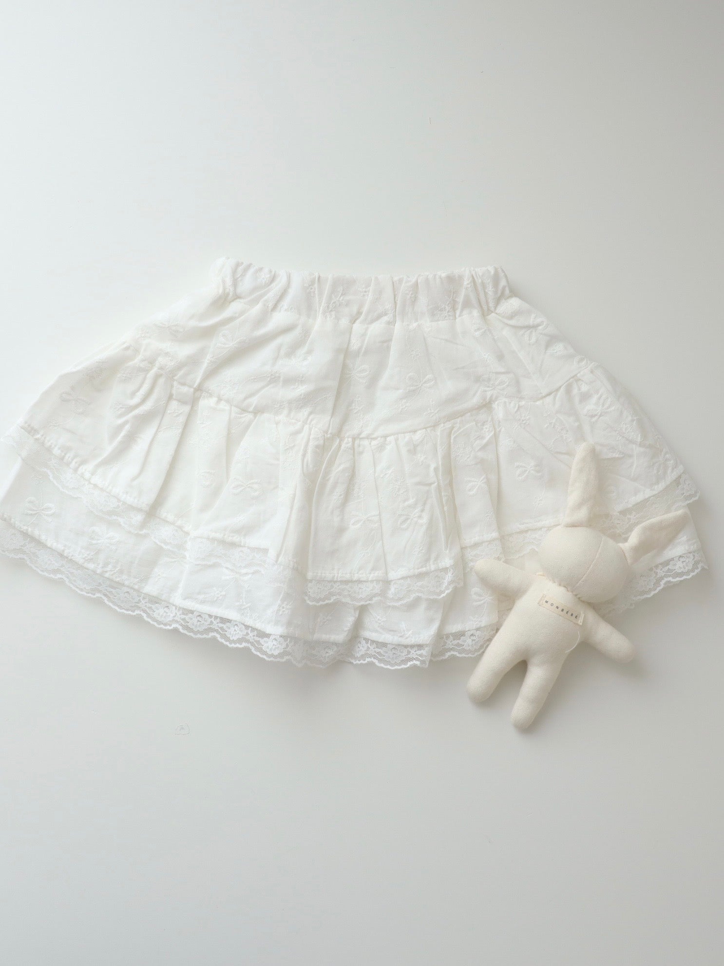 【即納】Pure Ribbon Embroidery Skirt