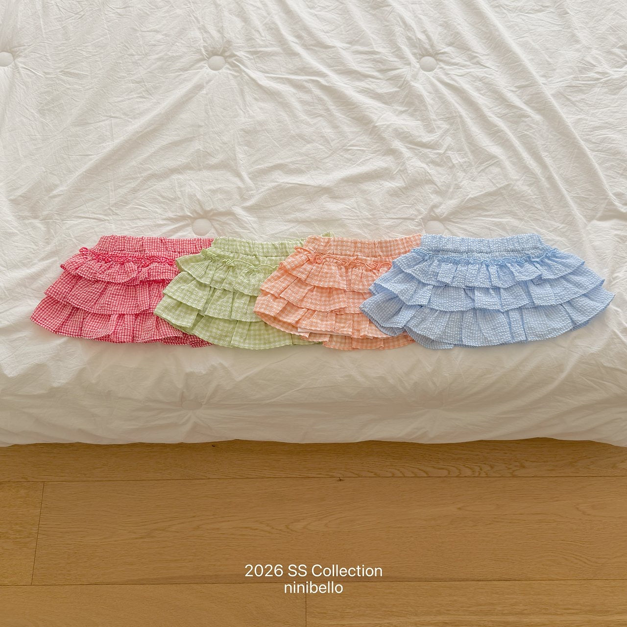 【予約】Gingham Kankan Skirt