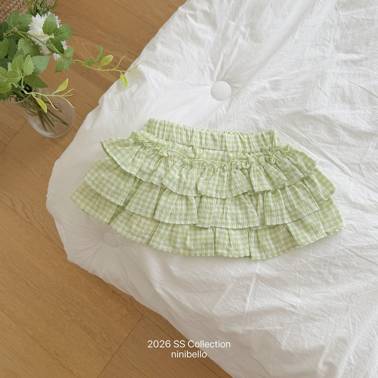 【予約】Gingham Kankan Skirt
