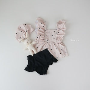 【即納】noir cream frill set