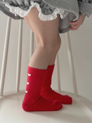 【即納】Sweet Heart Point Socks