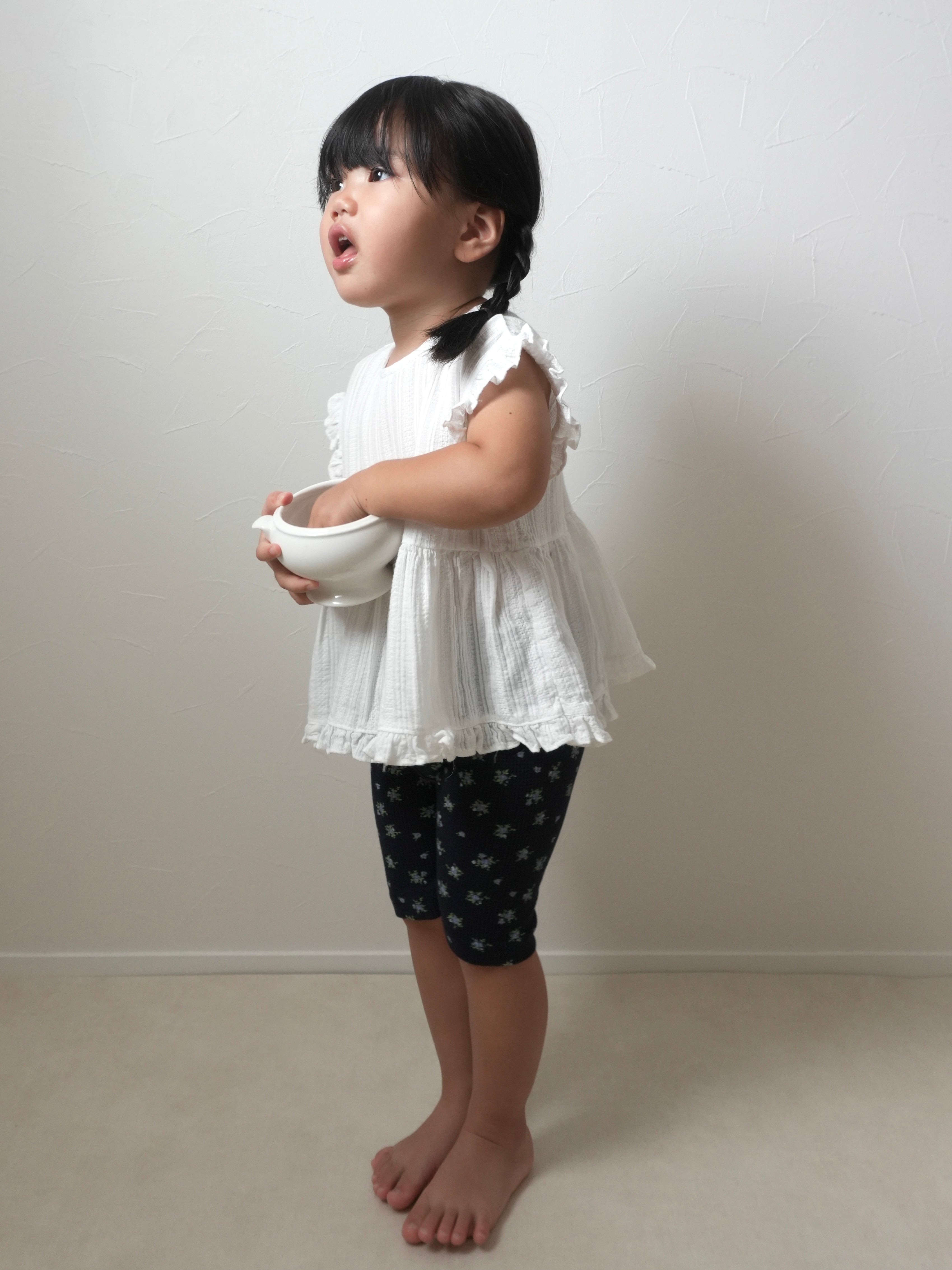 【即納】Waffle Half Leggings