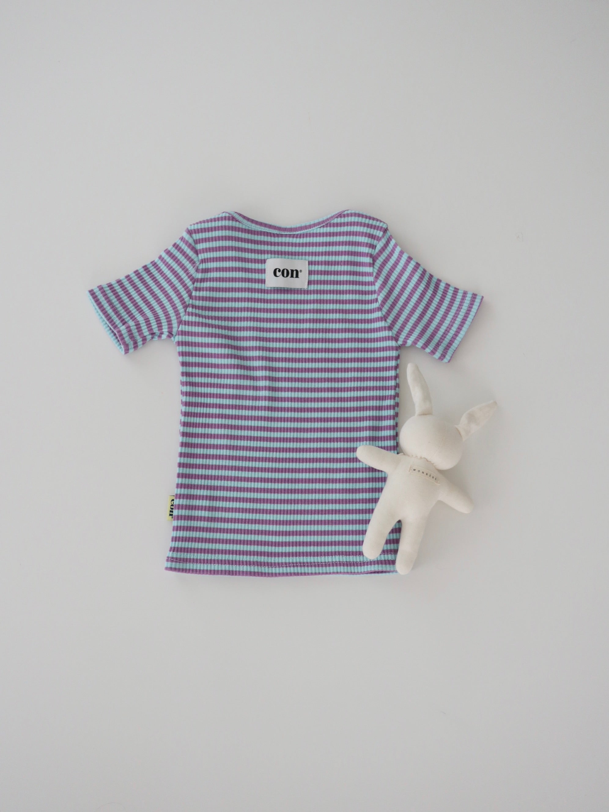 【即納】Colorful Rib border Tee