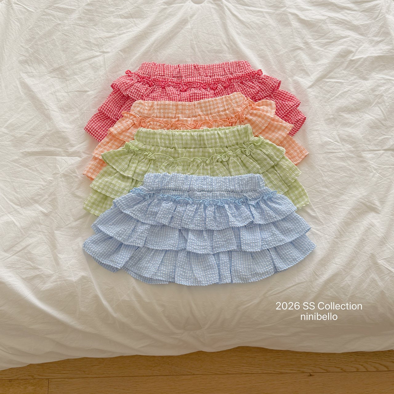 【予約】Gingham Kankan Skirt