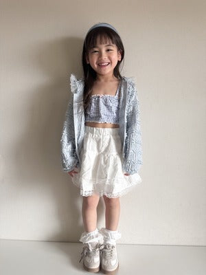 【即納】Berry Blue Check Cami