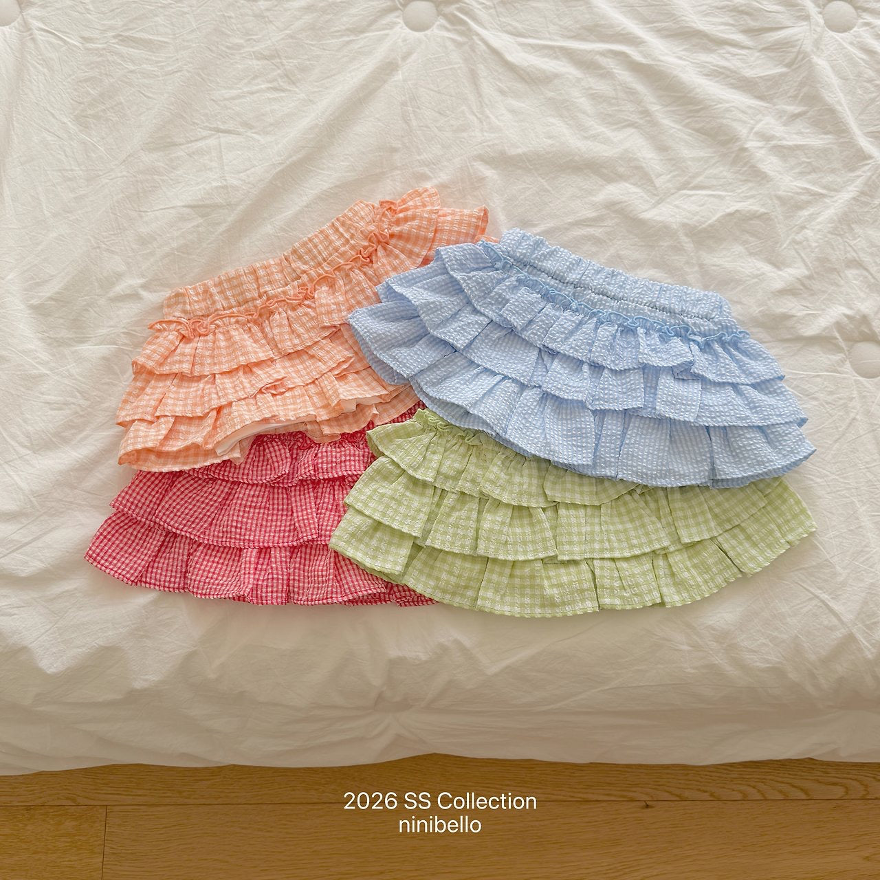 【予約】Gingham Kankan Skirt