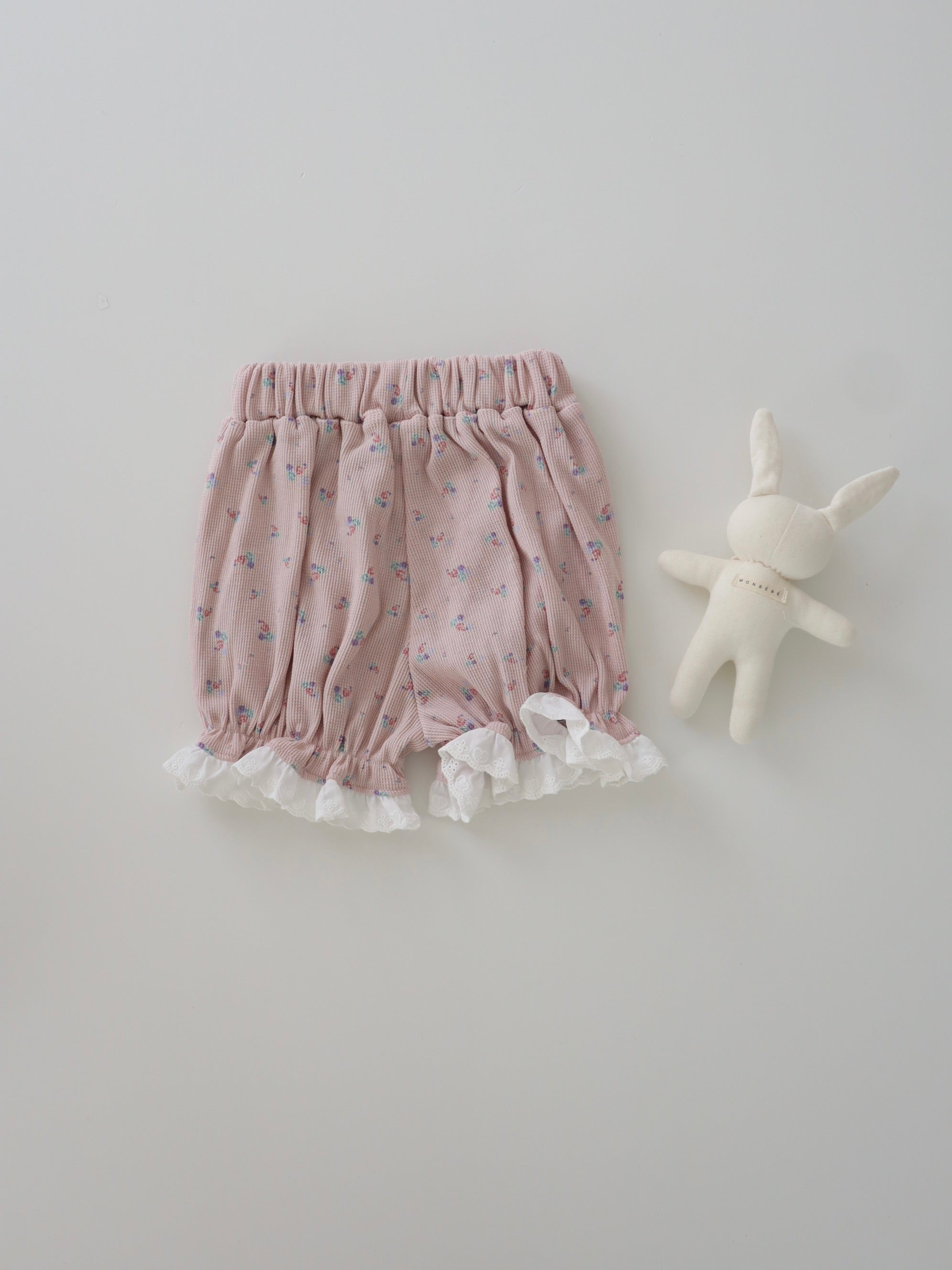 【即納】Waffle flower pants