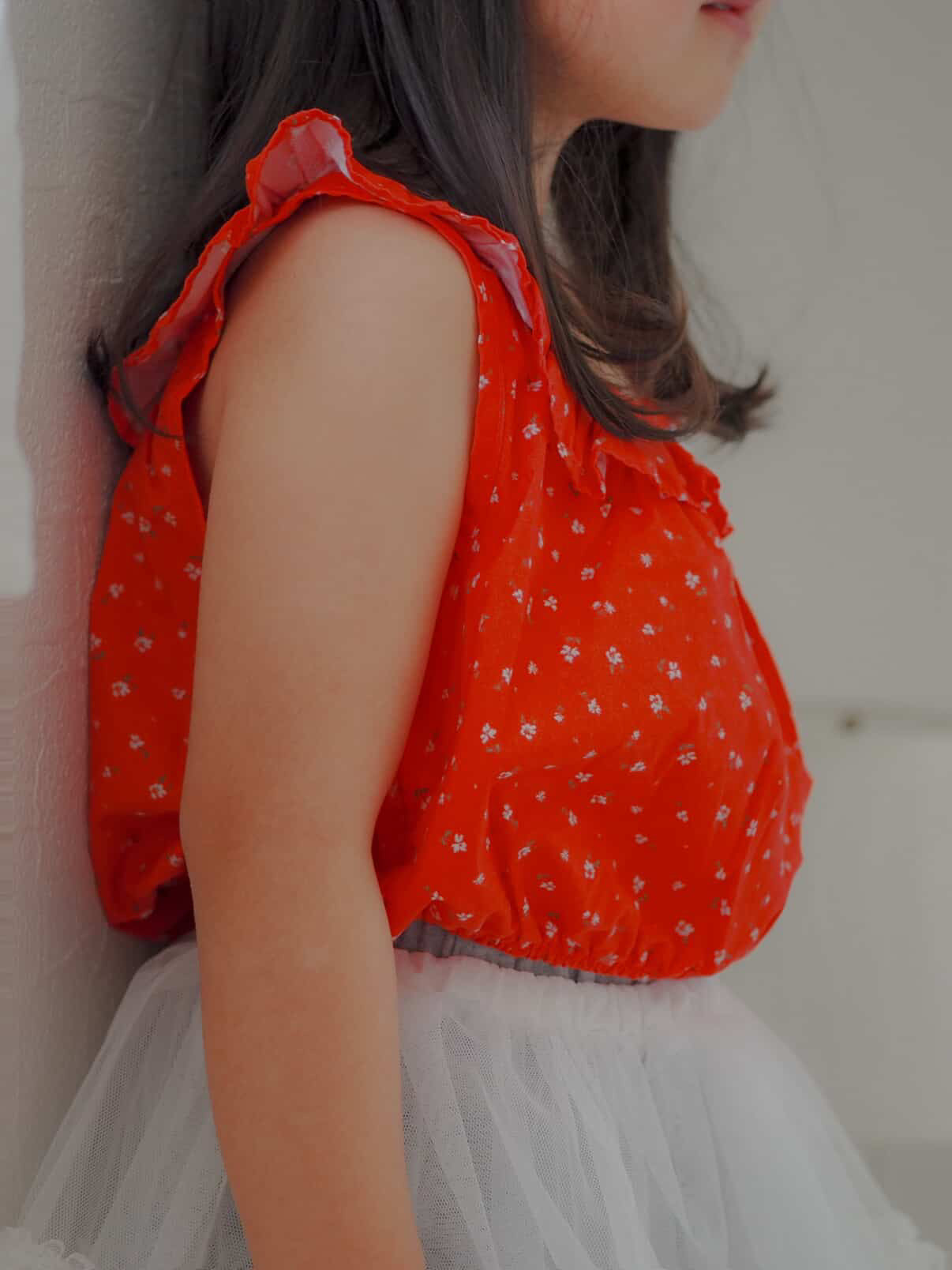 【即納】Sunny Bloom Frill Blouse