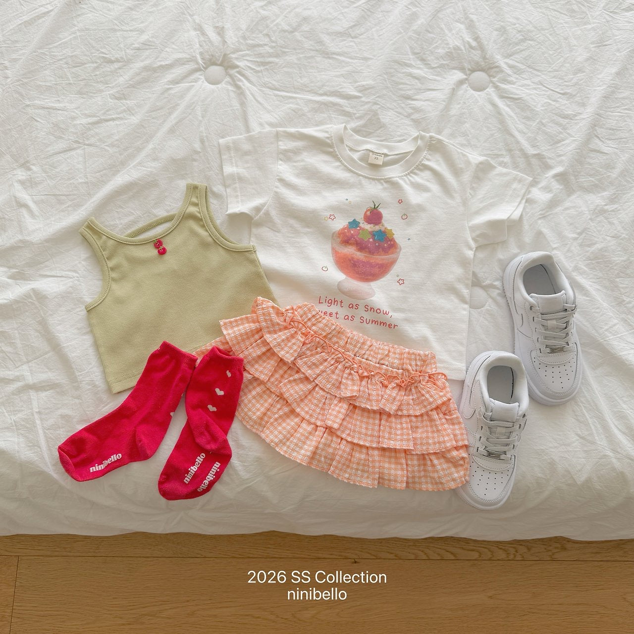 【予約】Gingham Kankan Skirt