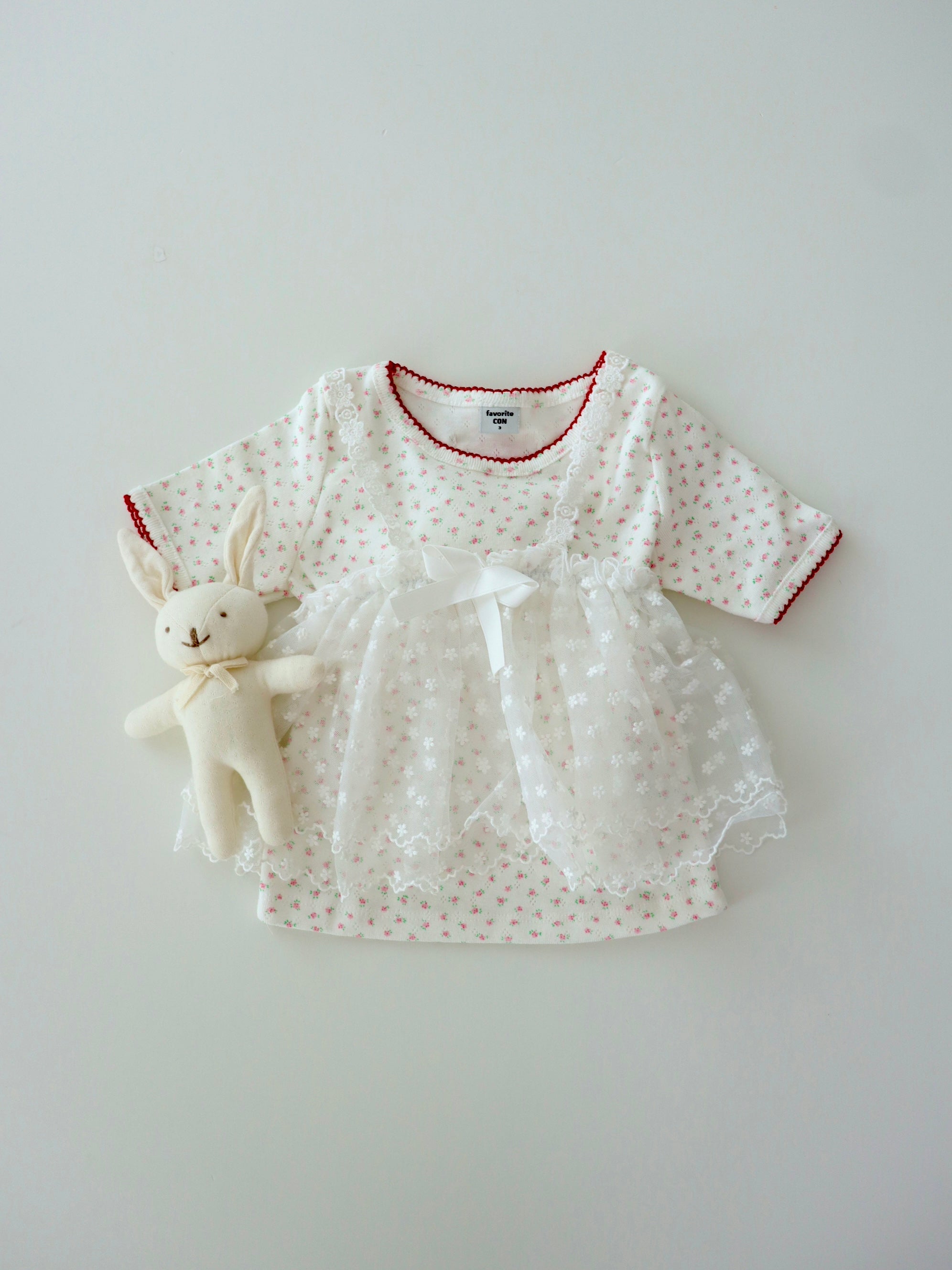 【即納】Lace Flower Bustier