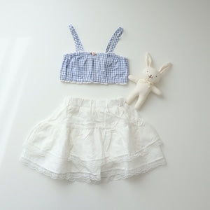 【即納】Berry Blue Check Cami