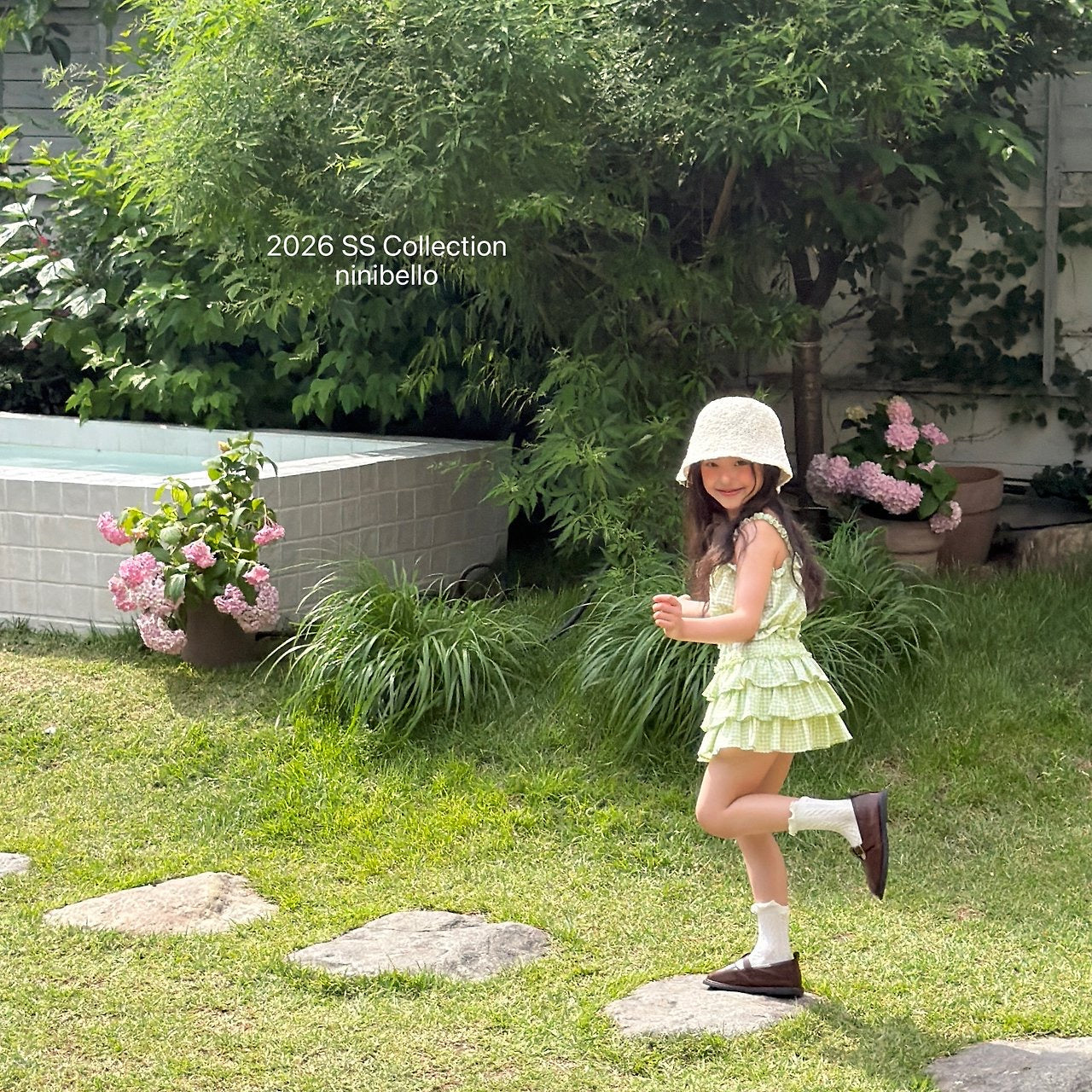【予約】Gingham Kankan Skirt