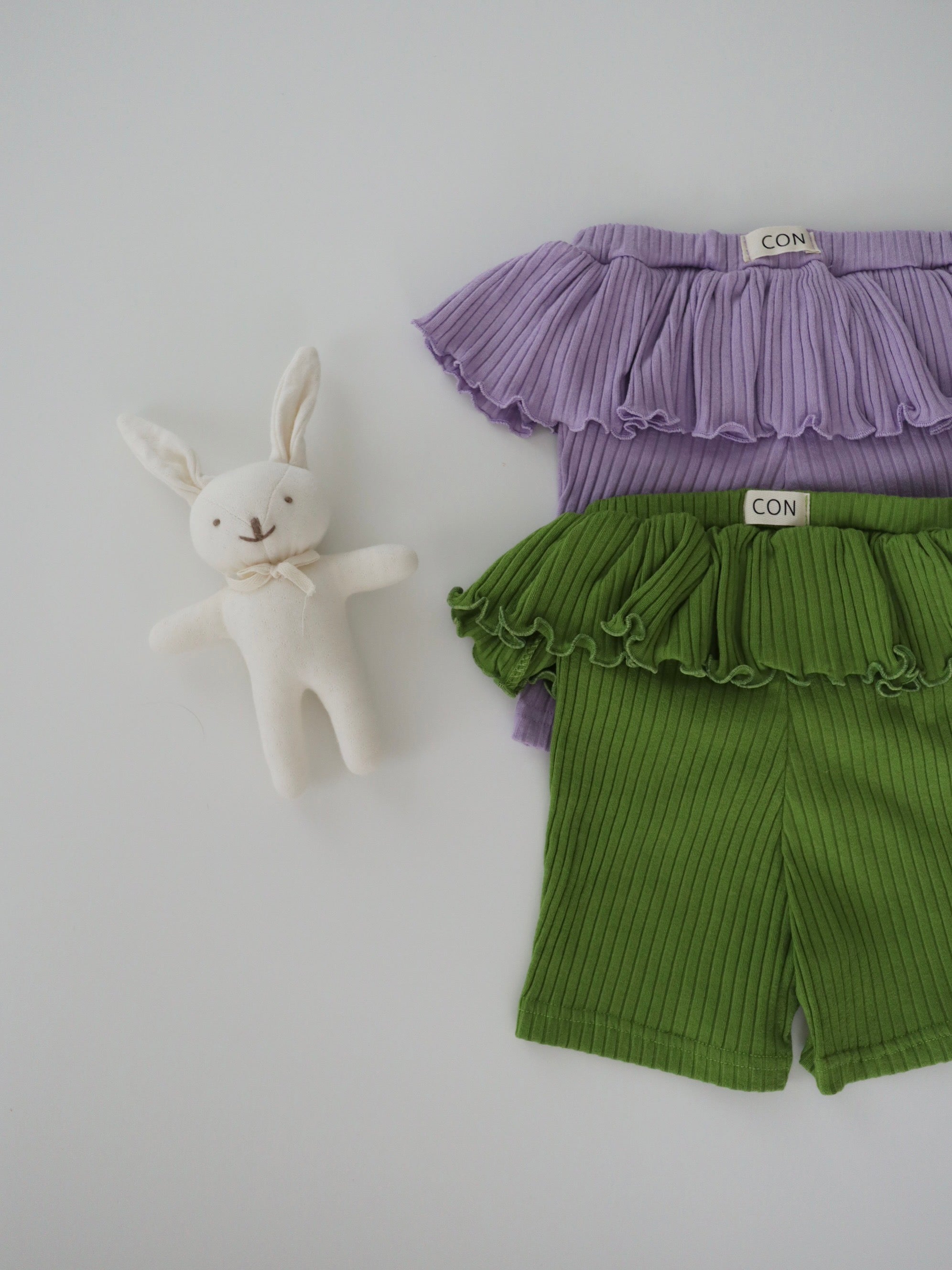 【即納】Frill Rib Leggings