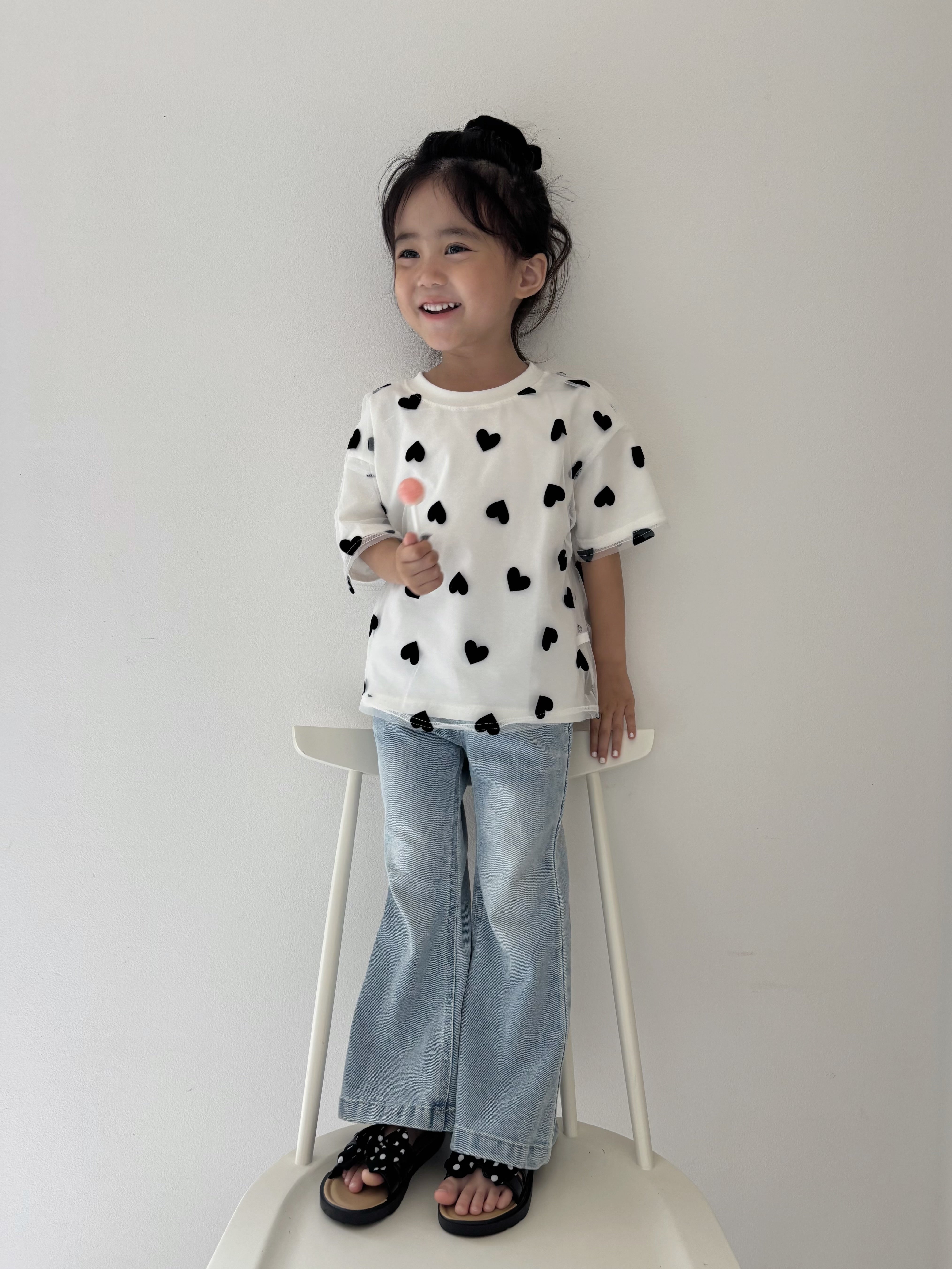 【予約】Heart tulle tee