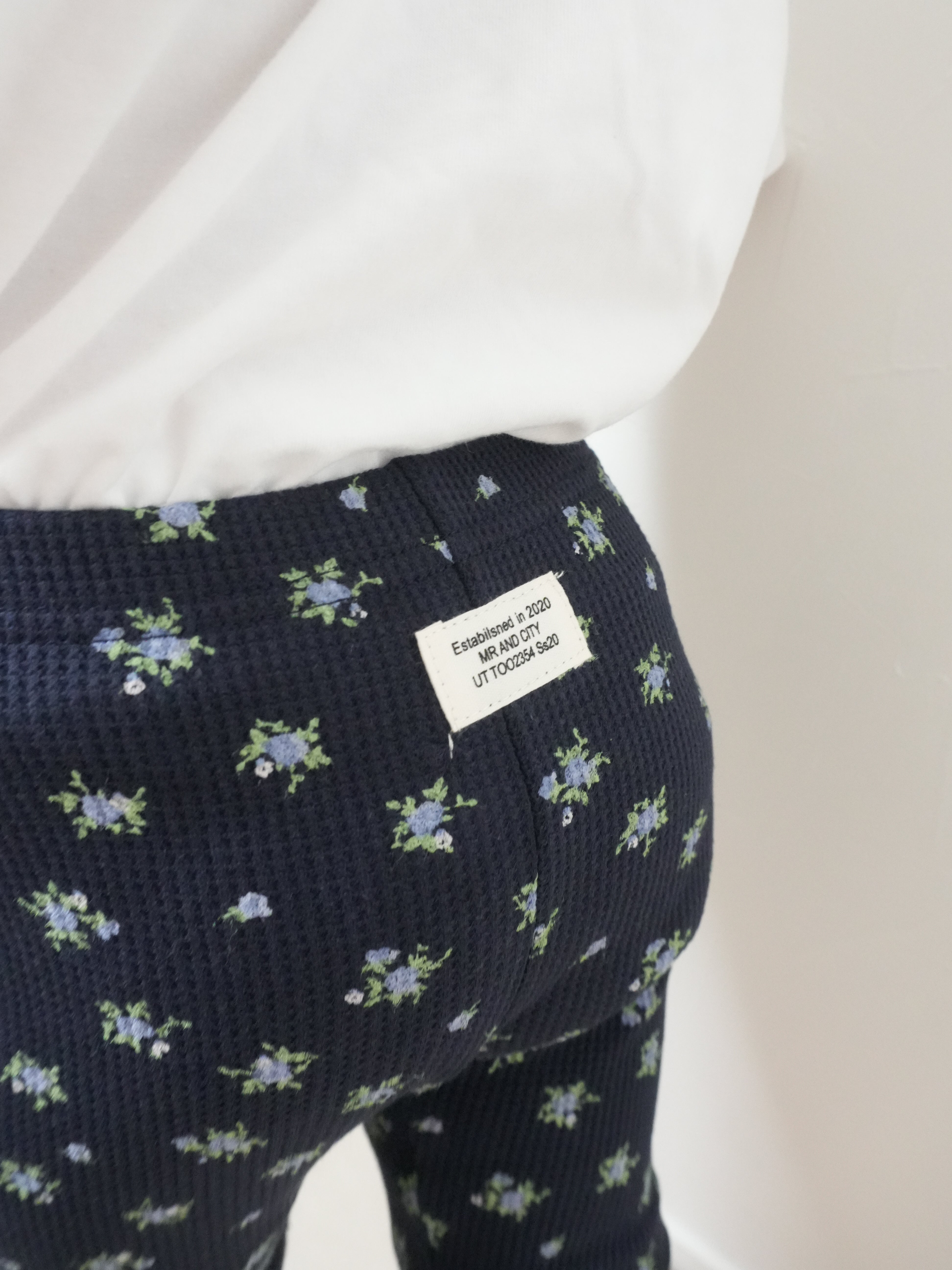 【即納】Waffle Half Leggings