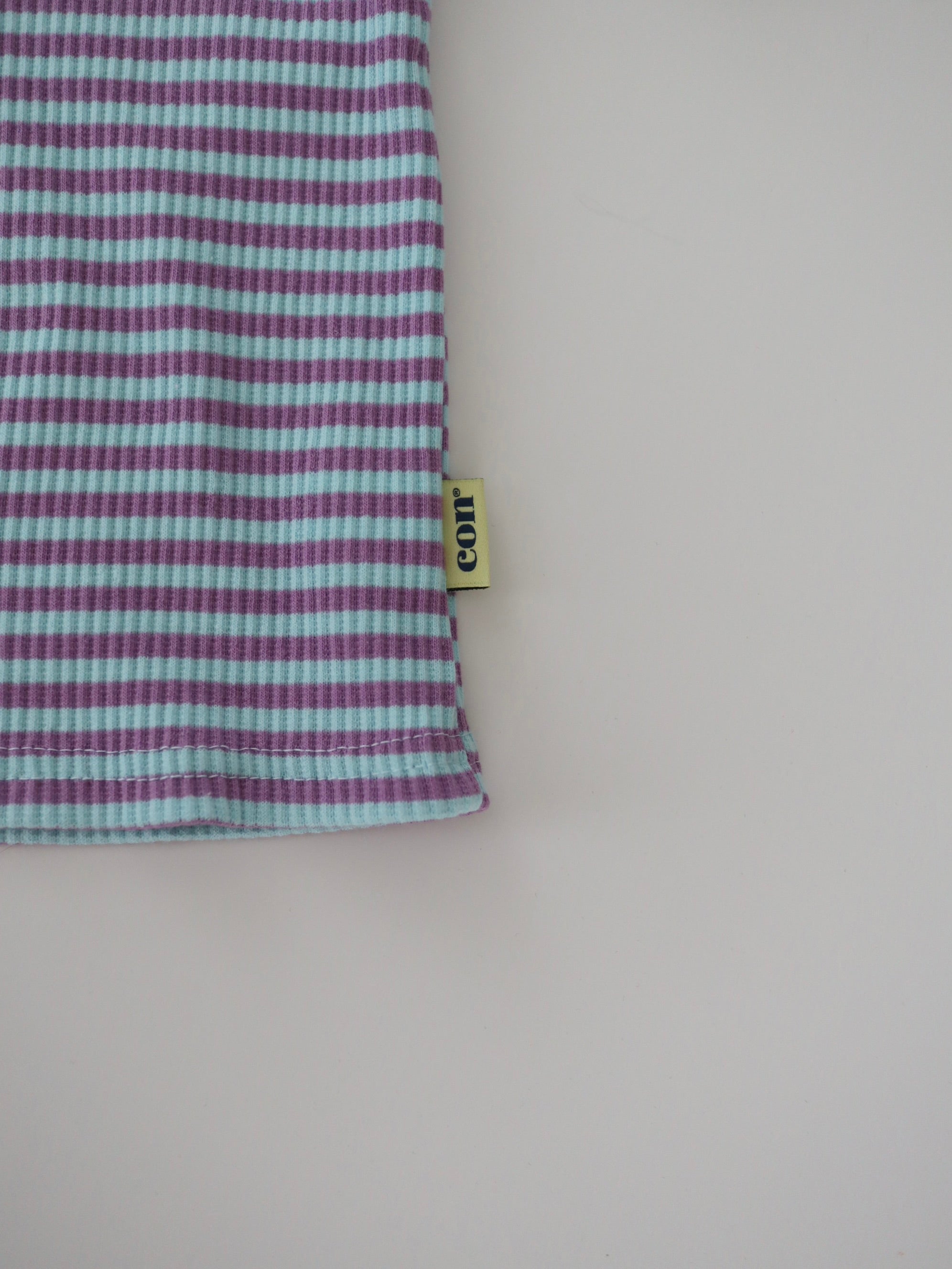 【即納】Colorful Rib border Tee