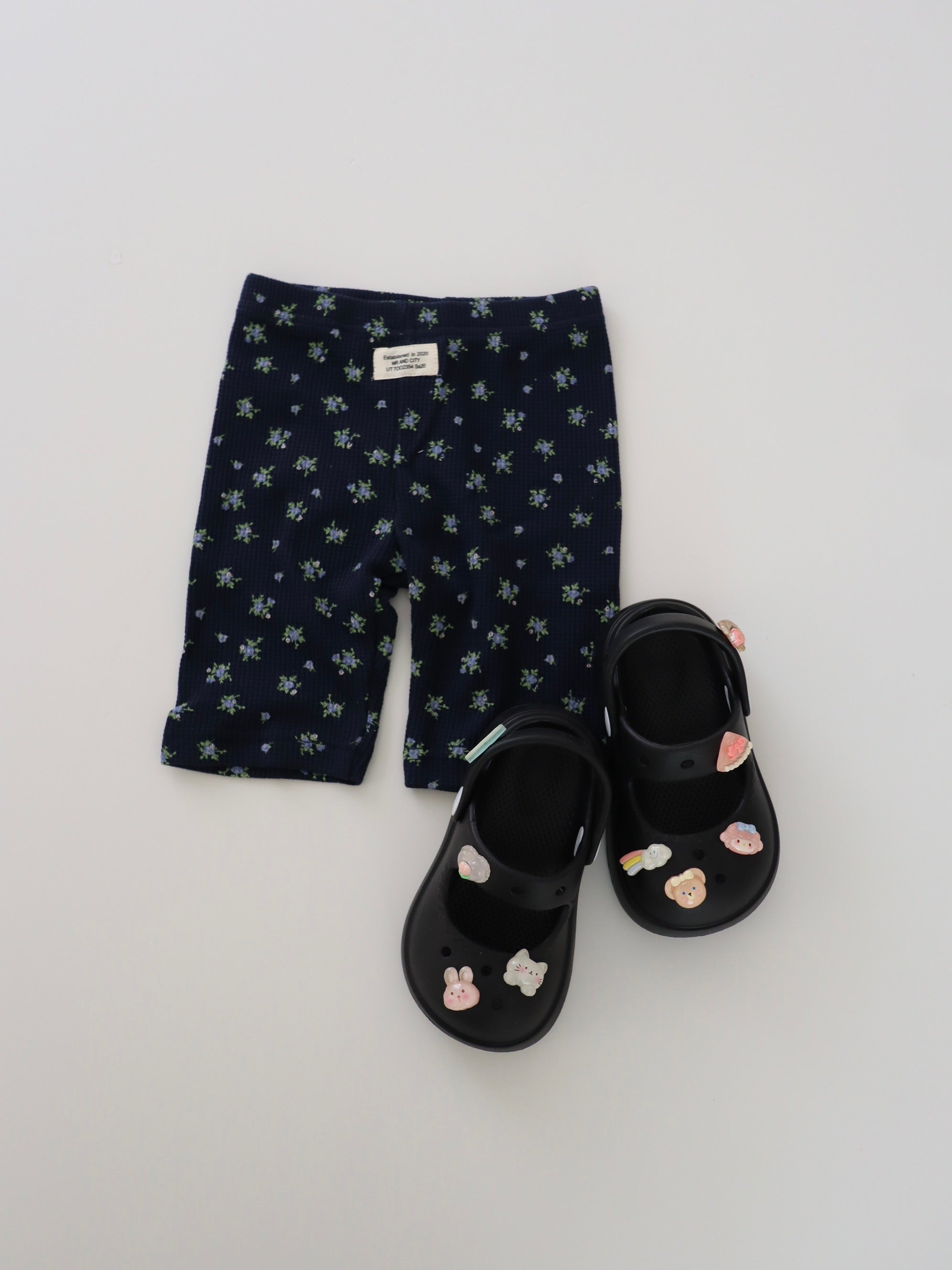 【即納】Waffle Half Leggings