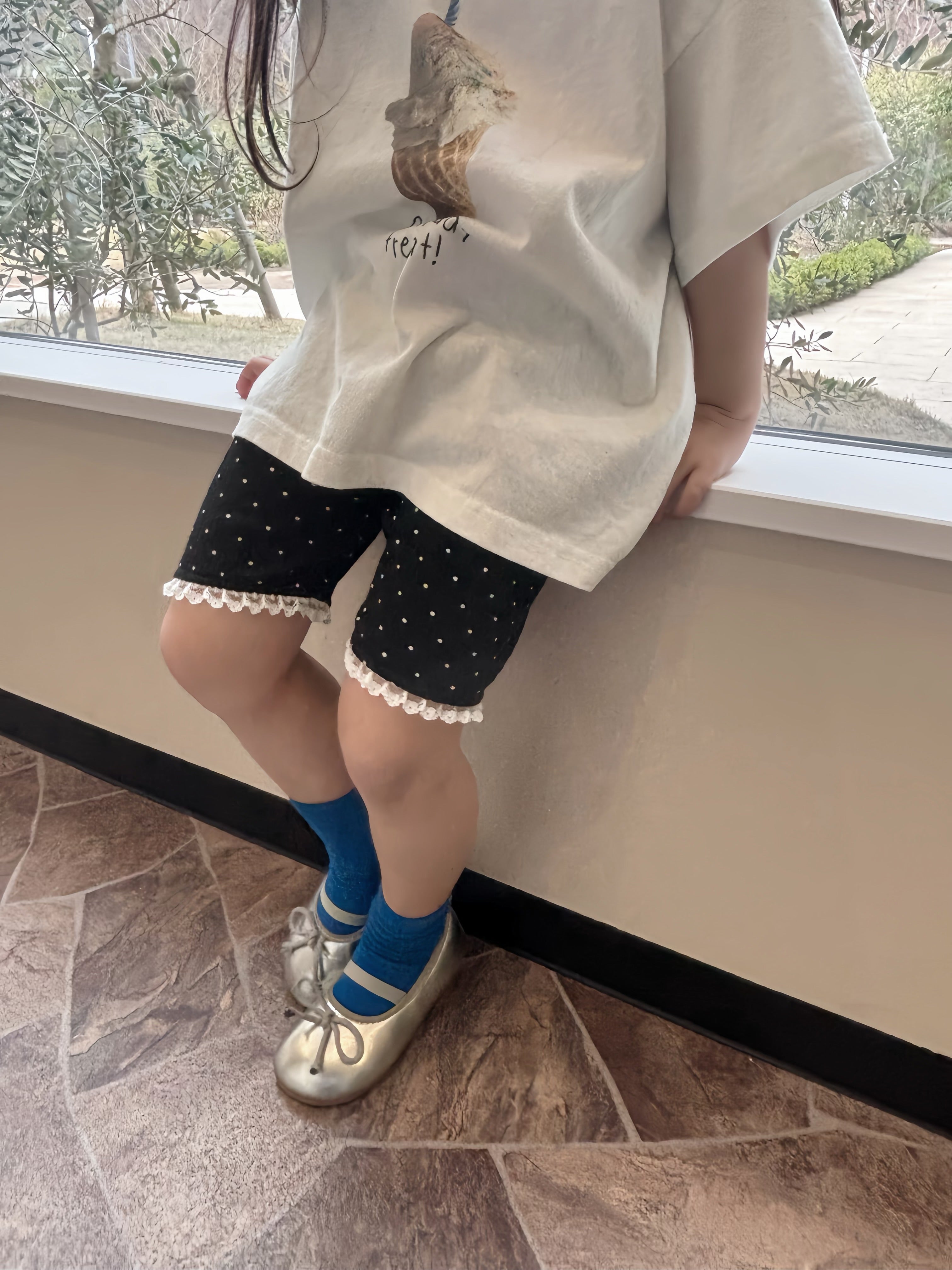 【即納】Sweet Black Summer Pants
