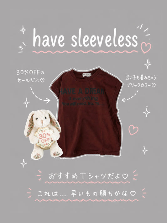 【即納】have sleeveless