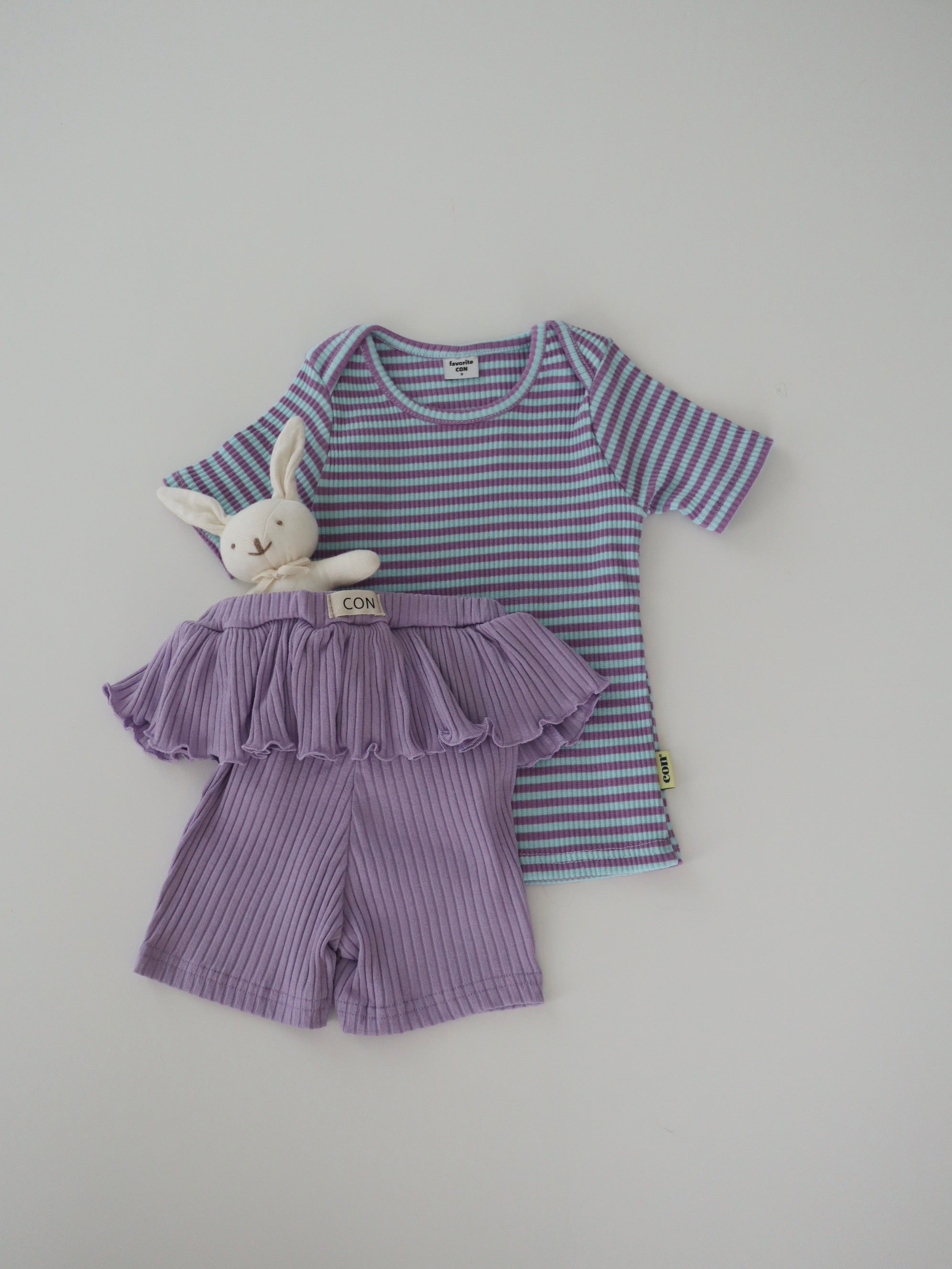 【即納】Frill Rib Leggings