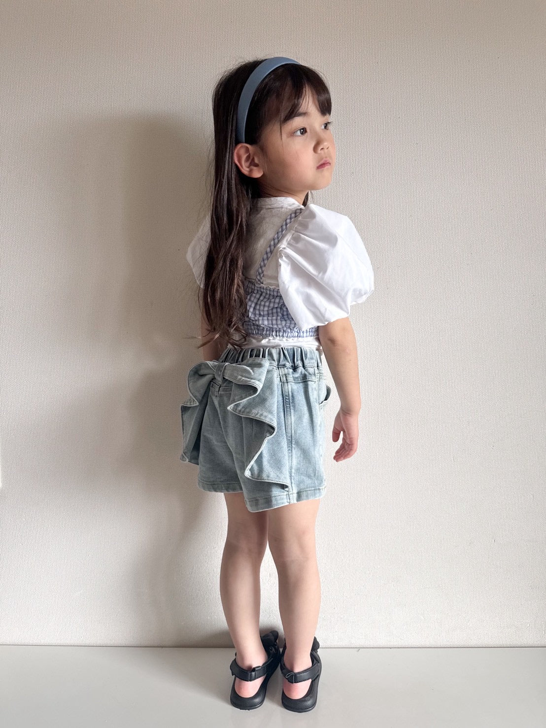【即納】Ribbon Charm Denim