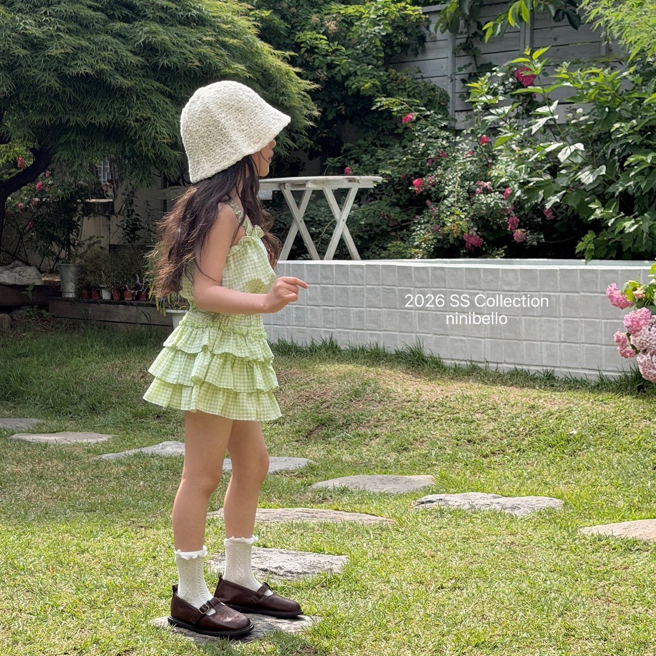 【予約】Gingham Kankan Skirt