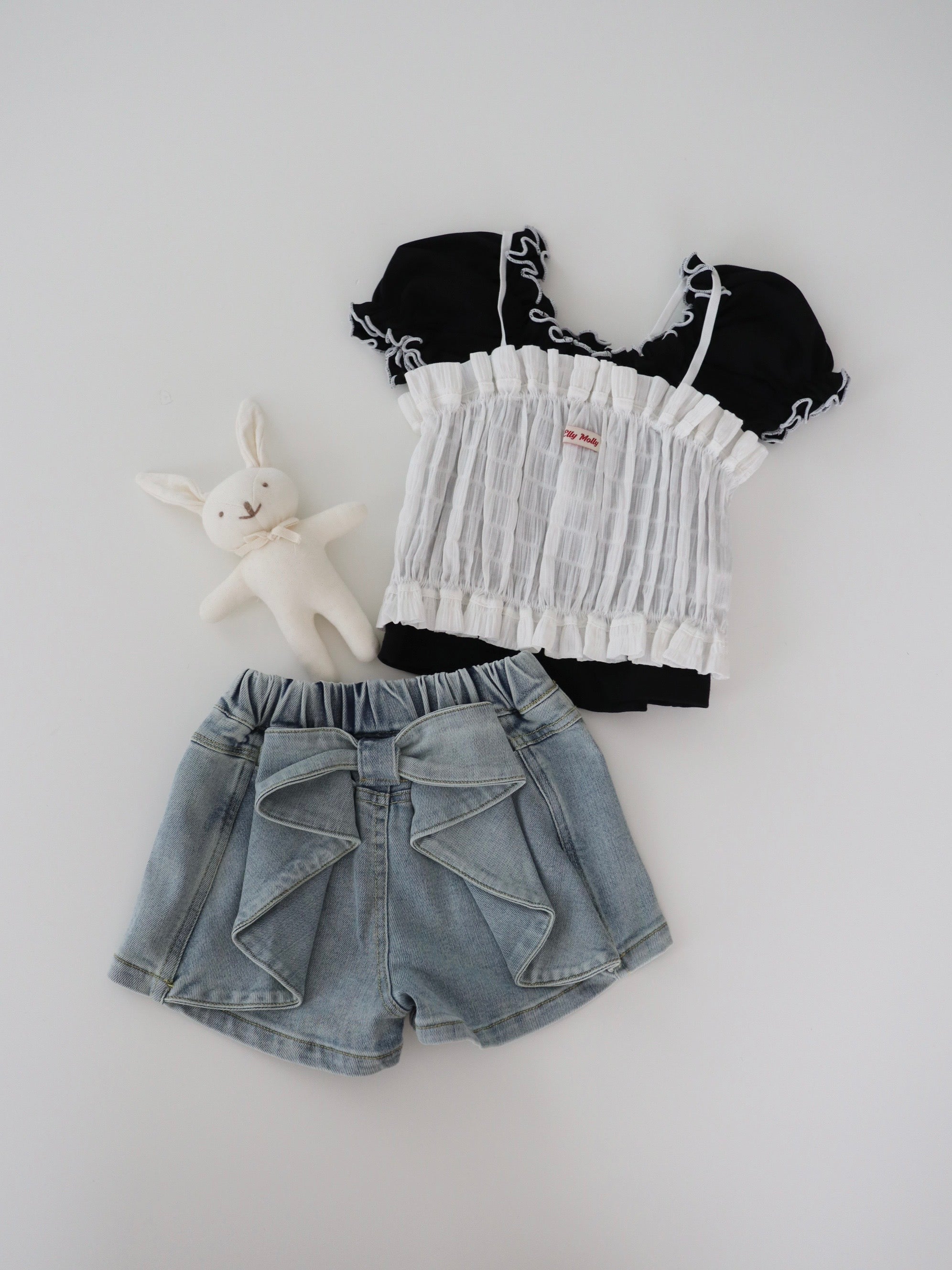 【即納】Pure Shirring Bustier