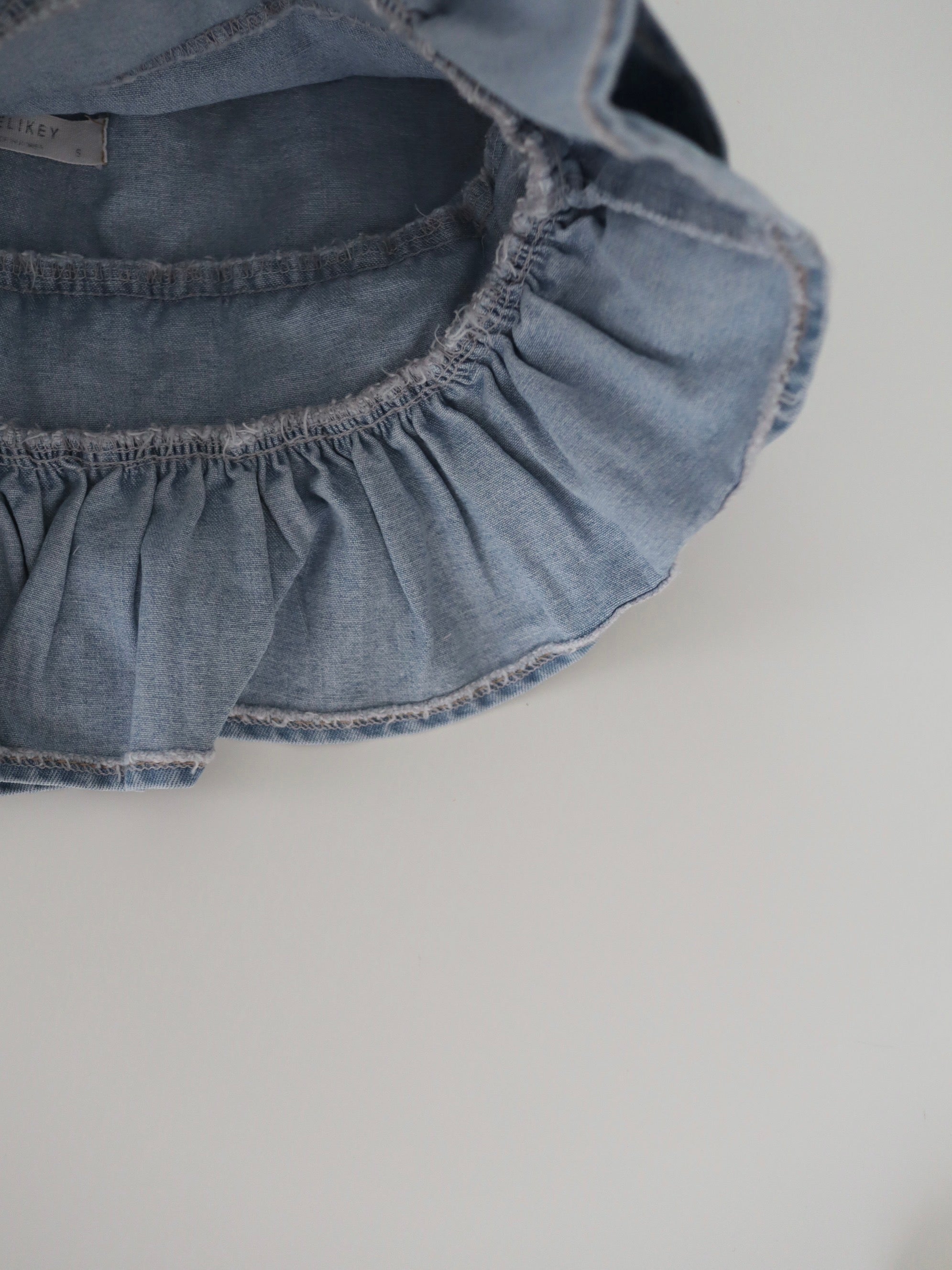 【即納】 Back Ribbon Peplum