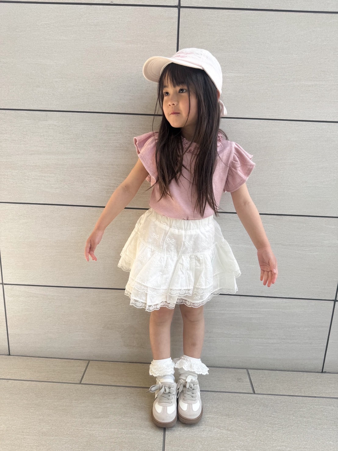 【即納】Pure Ribbon Embroidery Skirt