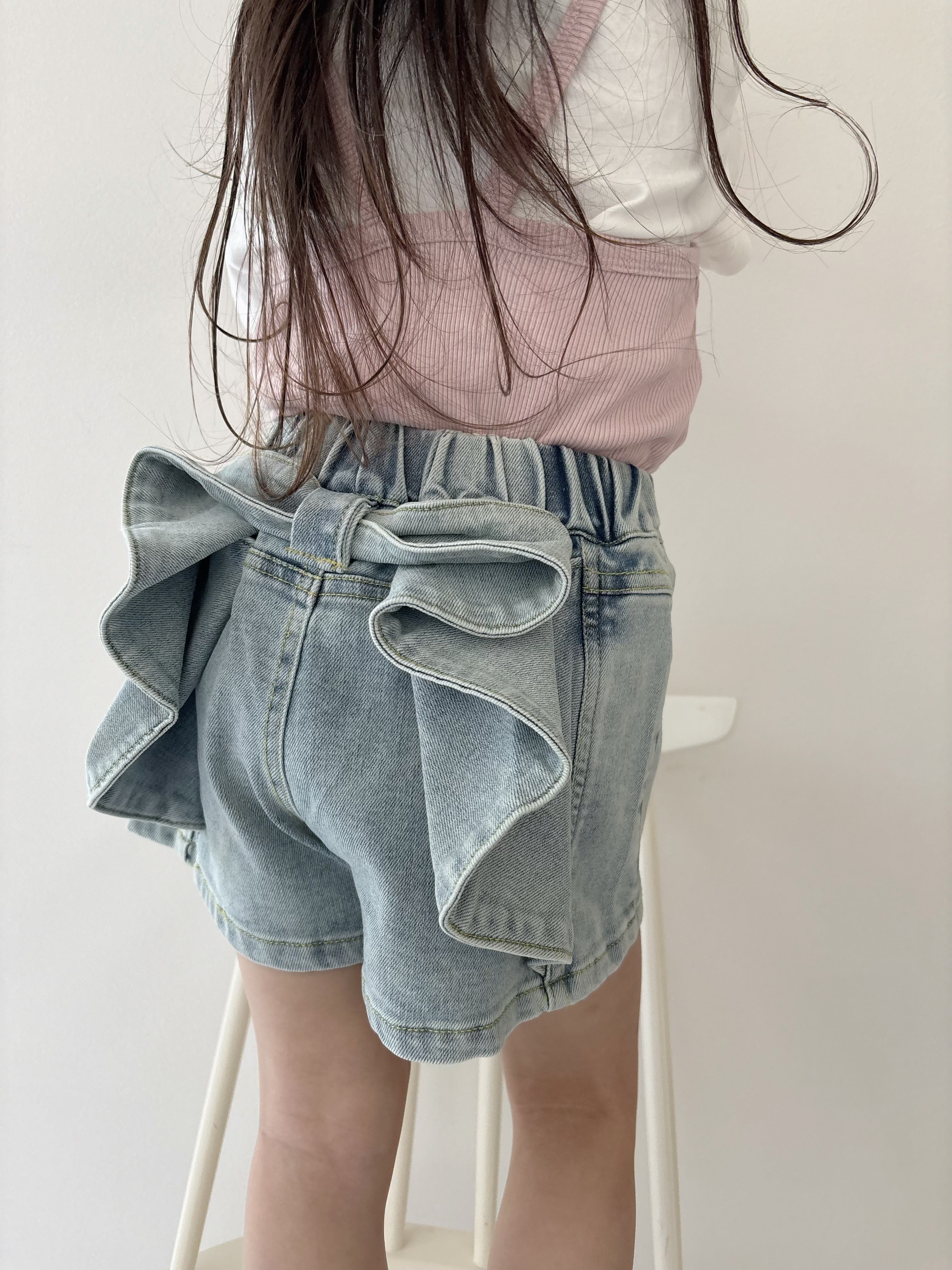 【即納】Ribbon Charm Denim