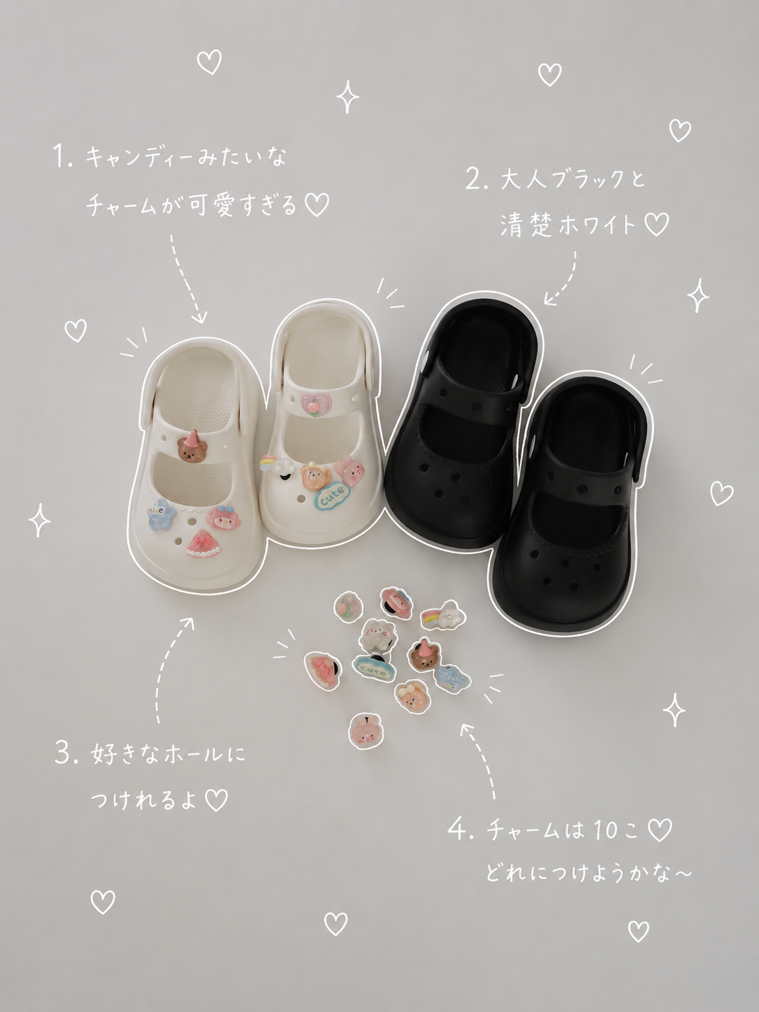 【即納】Drop Charm Clog