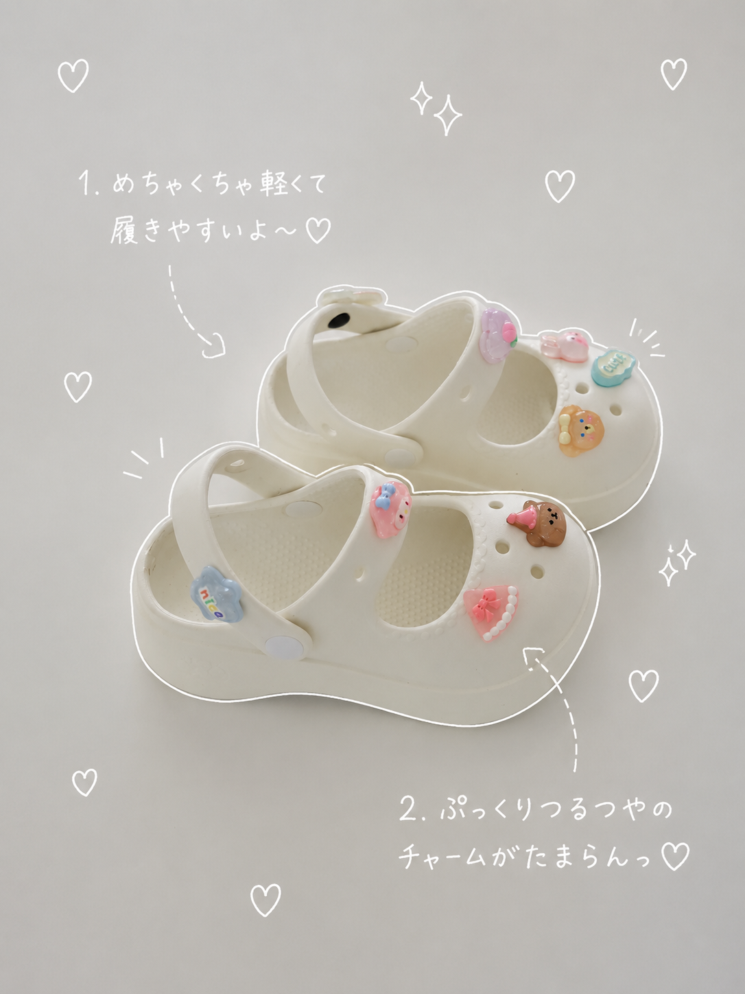 【即納】Drop Charm Clog