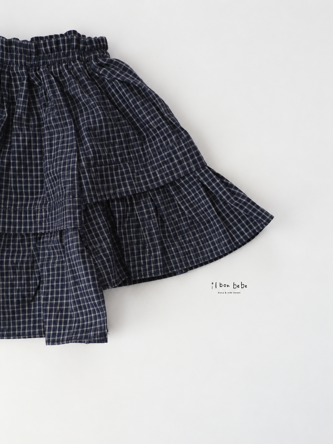 【即納】Clara Check Midi Skirt